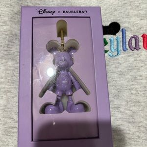 baublebar mickey keychain charm in light purple